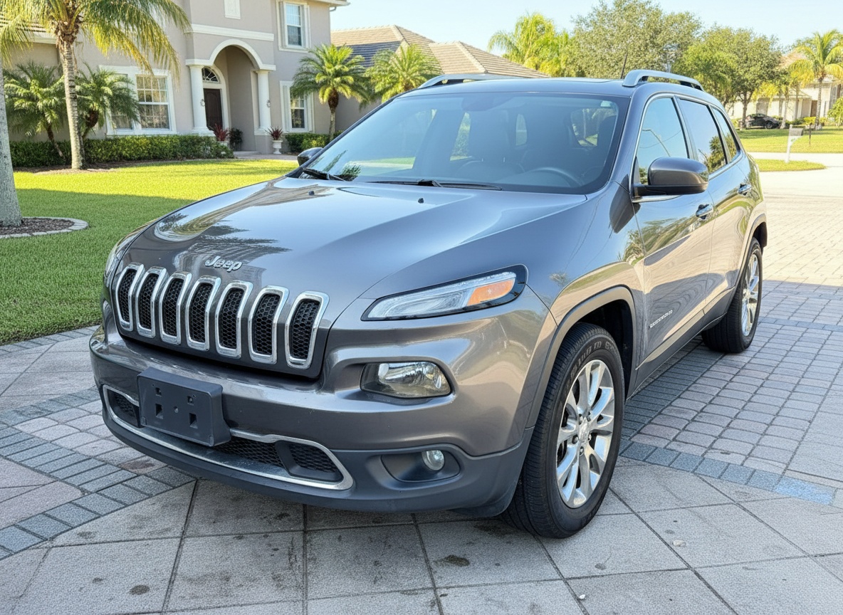 2015 Jeep Cherokee Limited for Sale in Orlando — Leather, Uconnect, $7,900